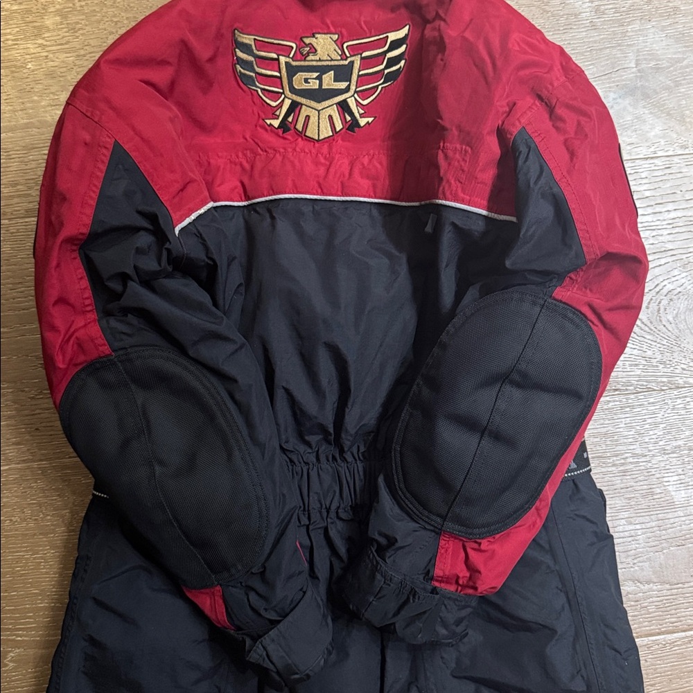 Honda Goldwing Motorcycle Jacket Red Black Belted Touring Coat Size S - Picture 13 of 14